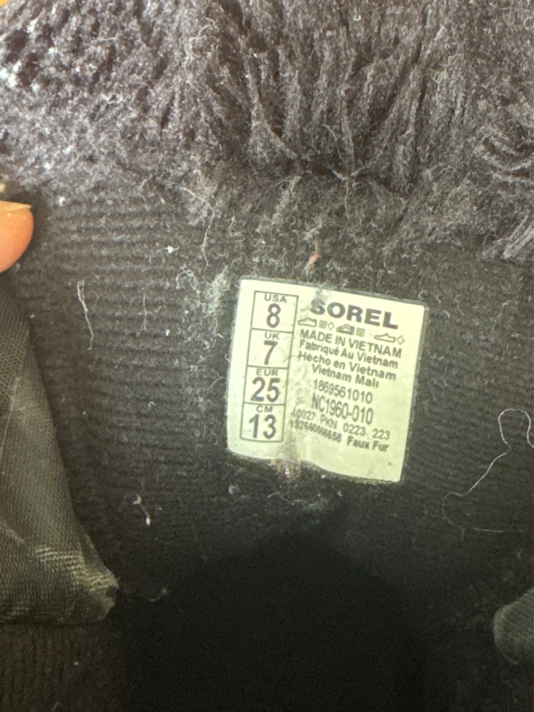 Sorel Black Winter Boots - Size 8 Kids - photo 5