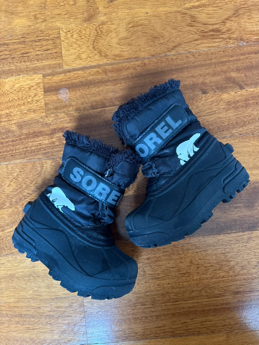 Sorel Black Winter Boots - Size 8 Kids