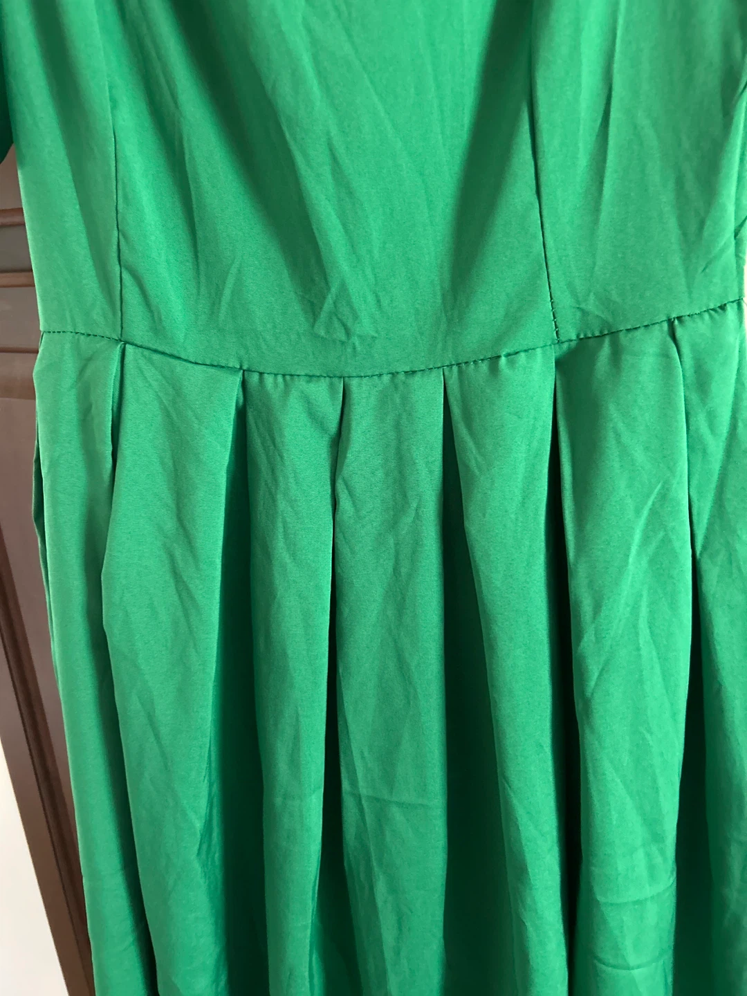 Bright Green Sleeveless Midi Dress - photo 2