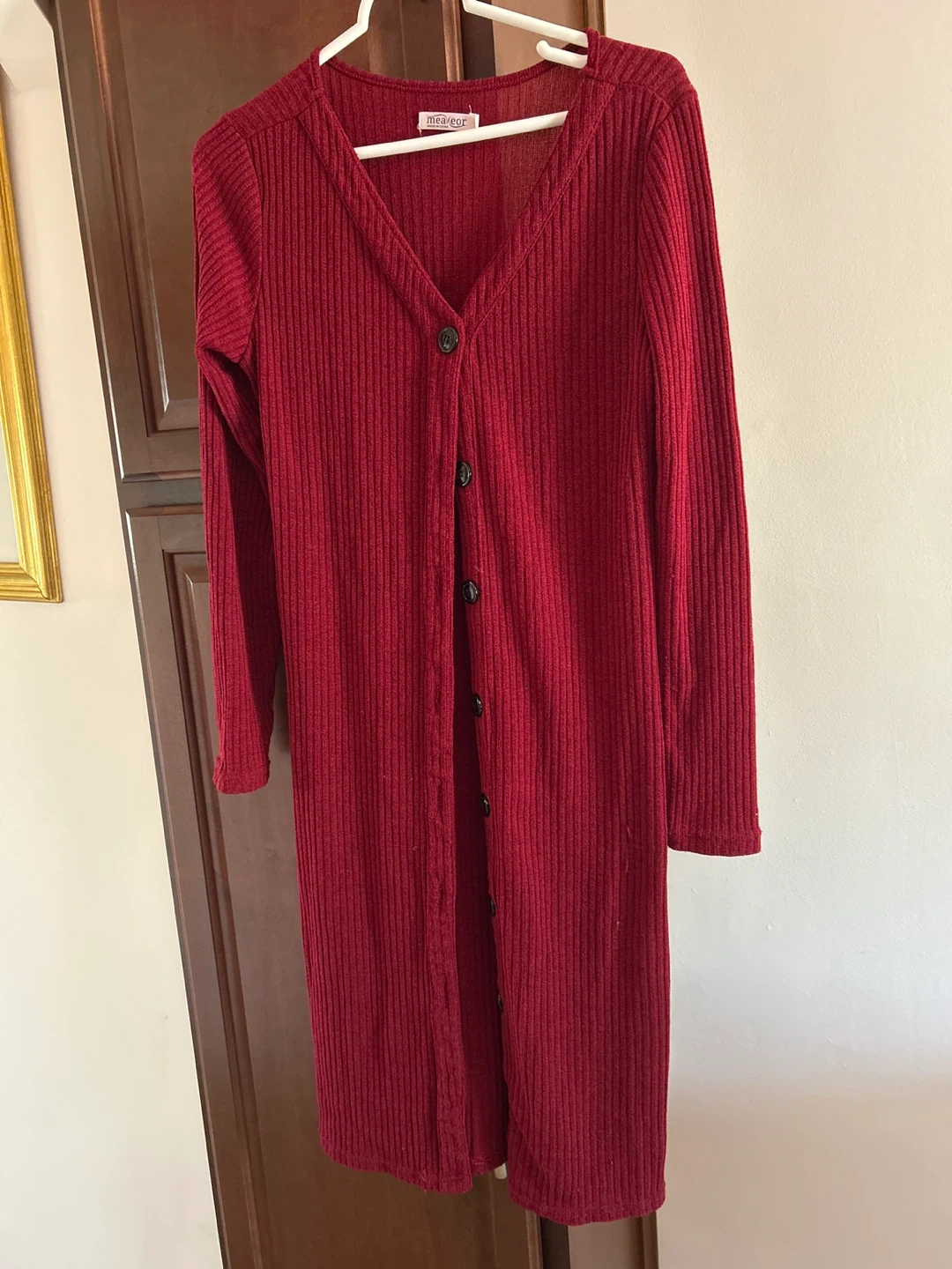 Marcegurl Ribbed Long Sleeve Cardigan