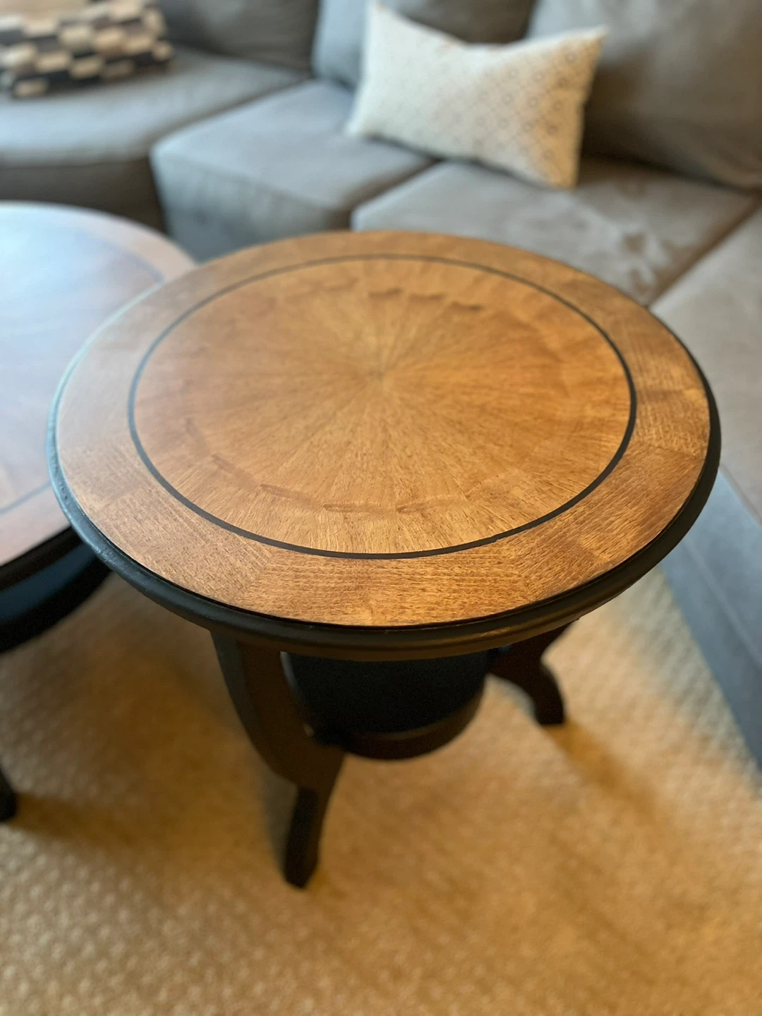 Modern 3-Piece Coffee & End Table Set – Solid Wood Tops - photo 2