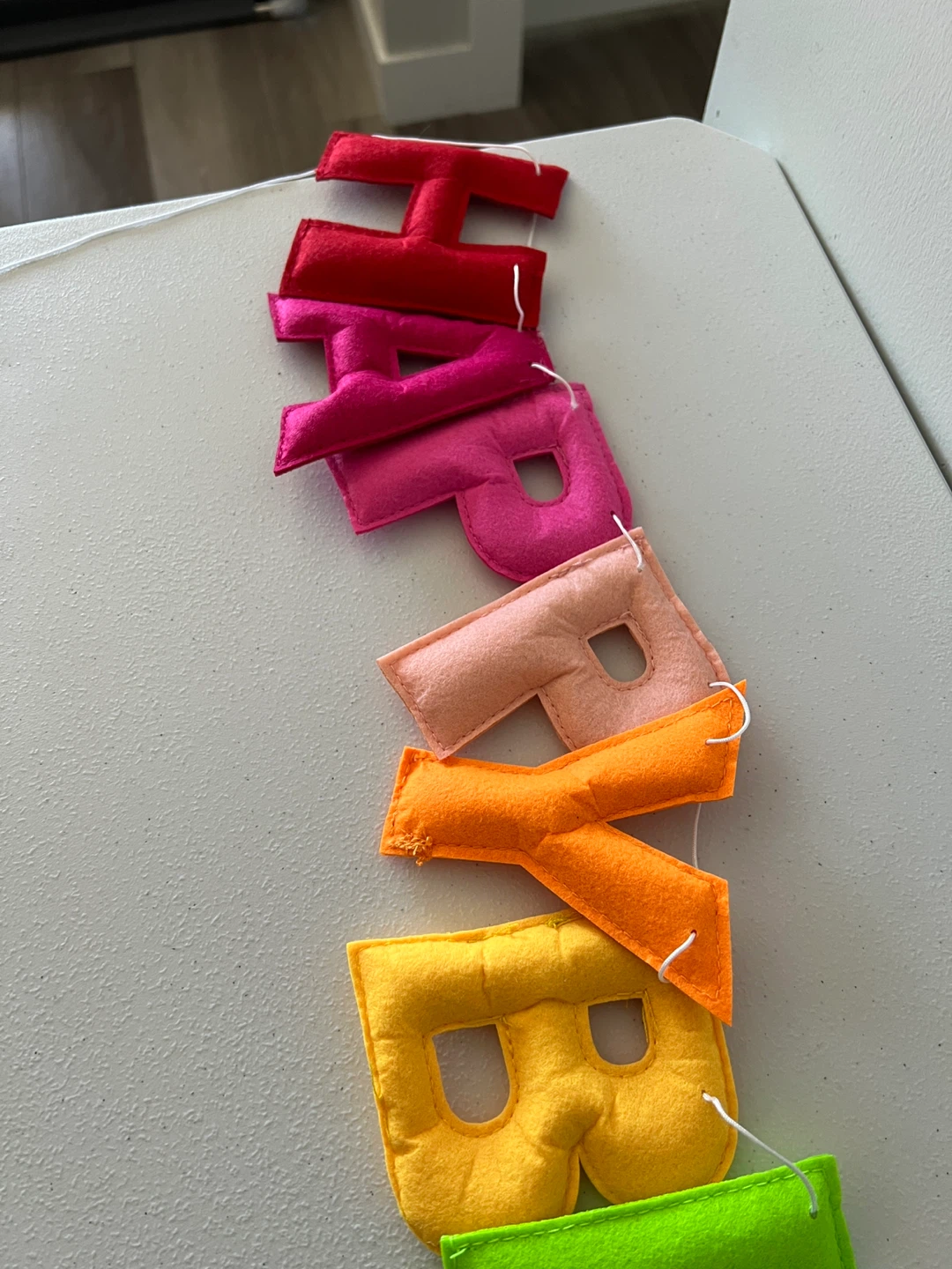 Rainbow Felt "Happy Birthday" Banner - photo 2