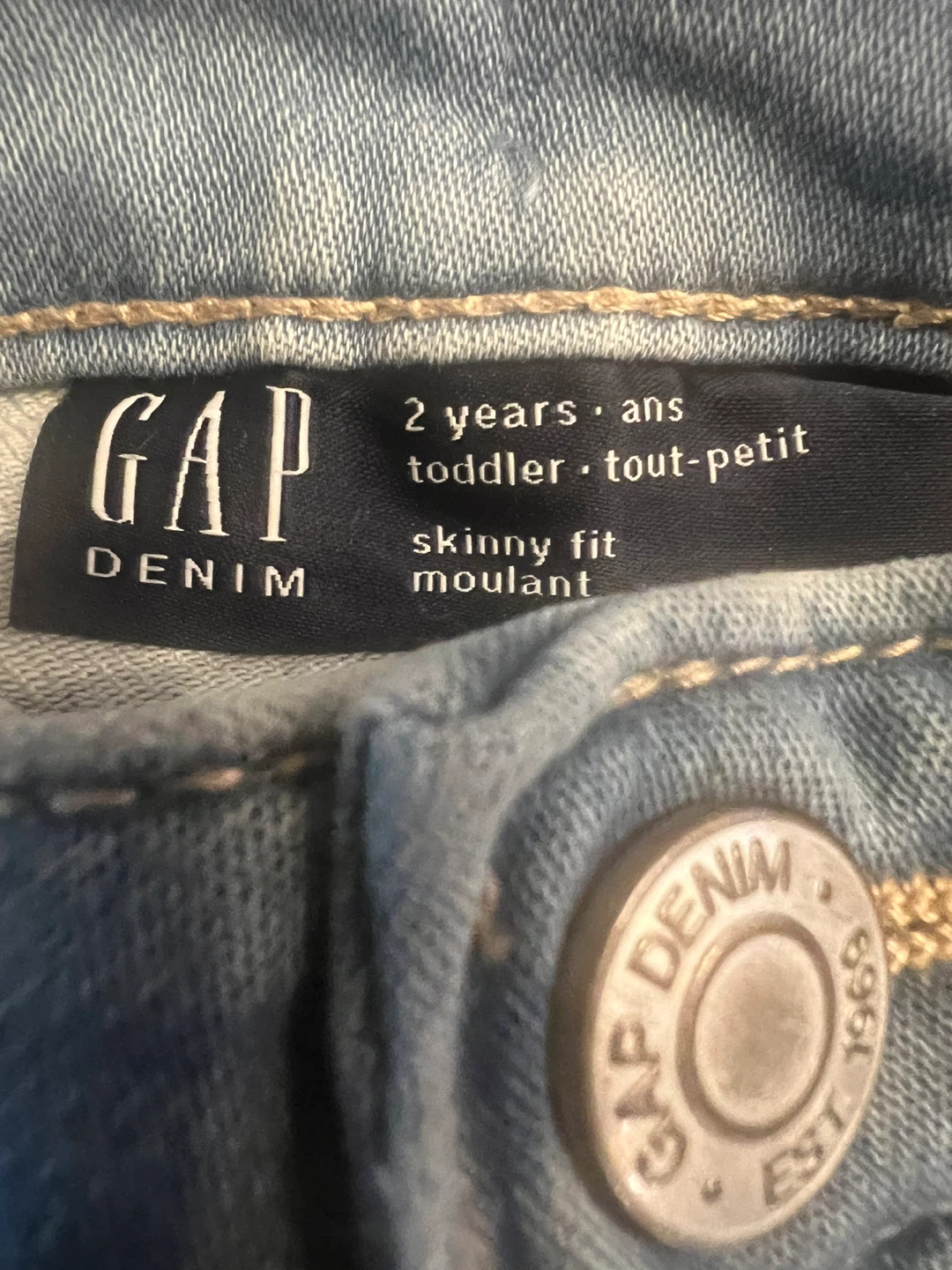 Gap Baby Floral Top & Denim Jeans Set - Size 2 - photo 3