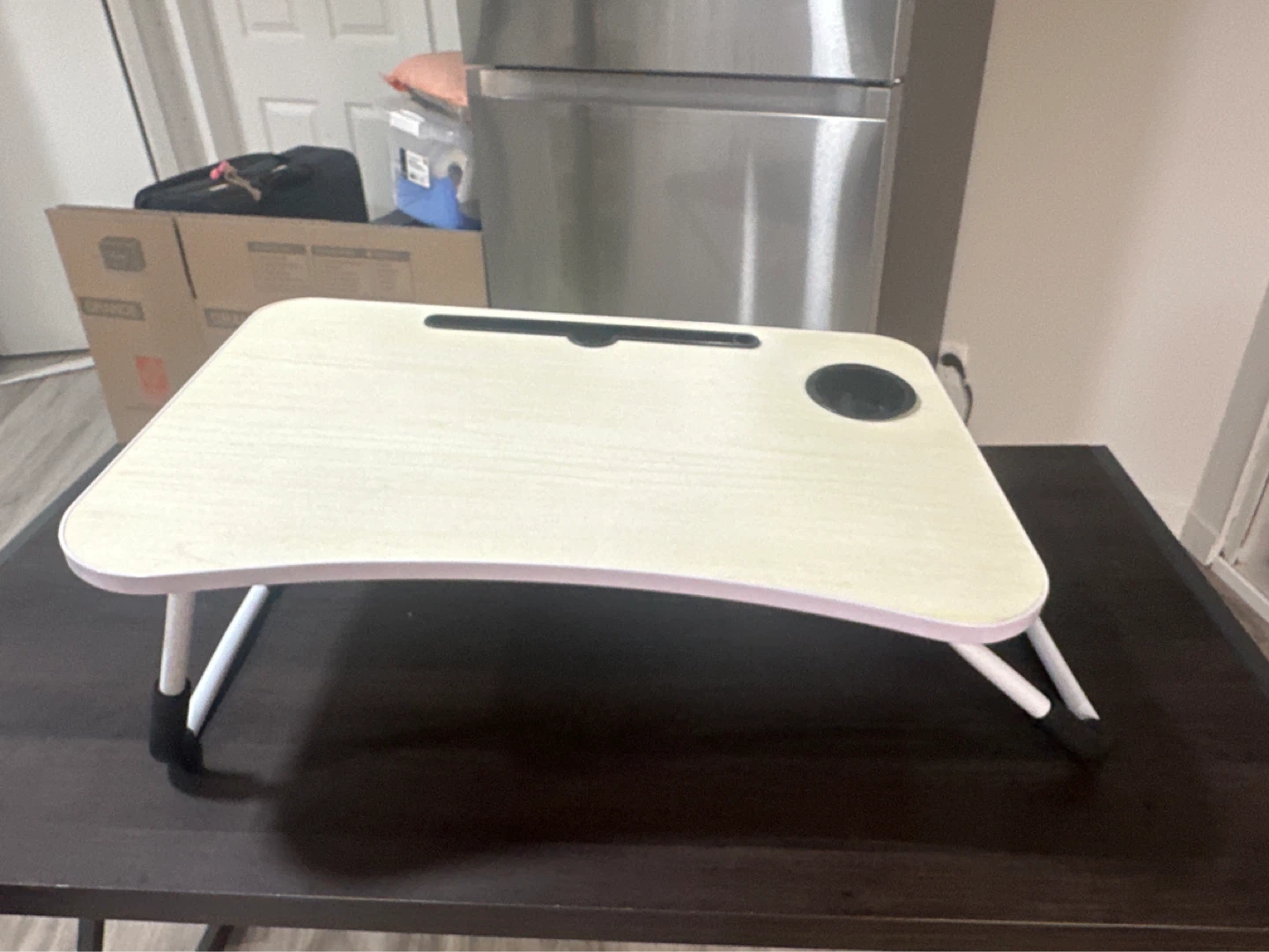 Portable Laptop Bed Tray with Cup Holder