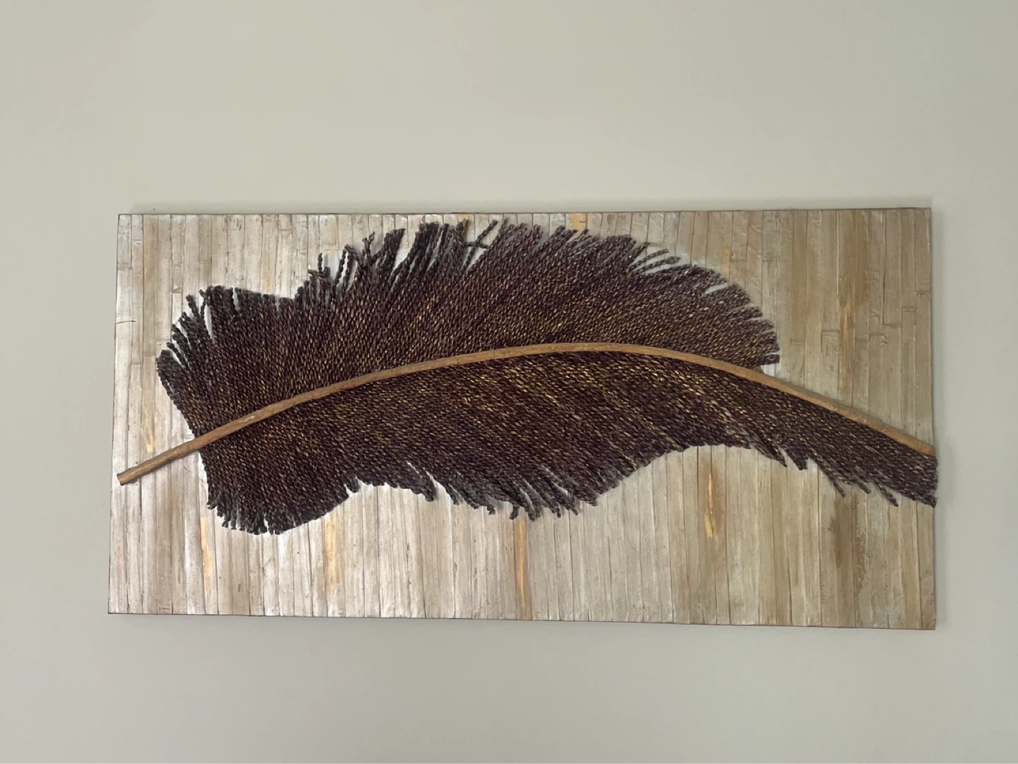 Handcrafted 3D Feather Wall Art