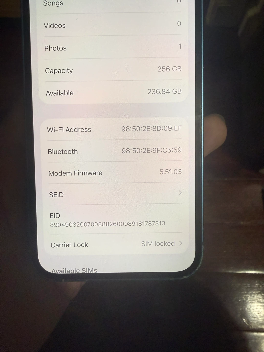 Apple iPhone 13  256GB Sierra Blue（tmobile）clean IMEI