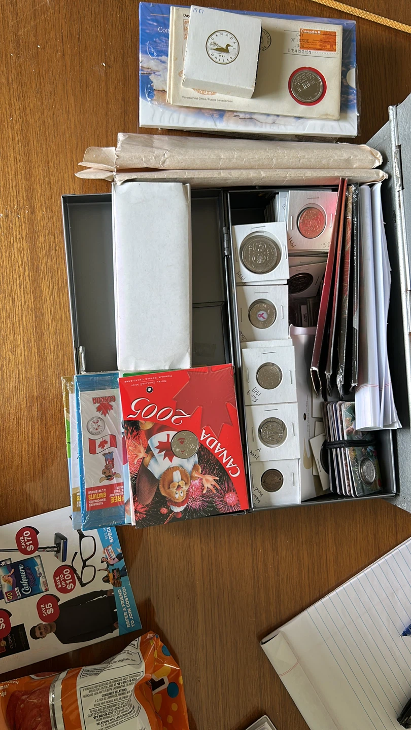 Collection of Canadian and US  Coins and Coin Sets