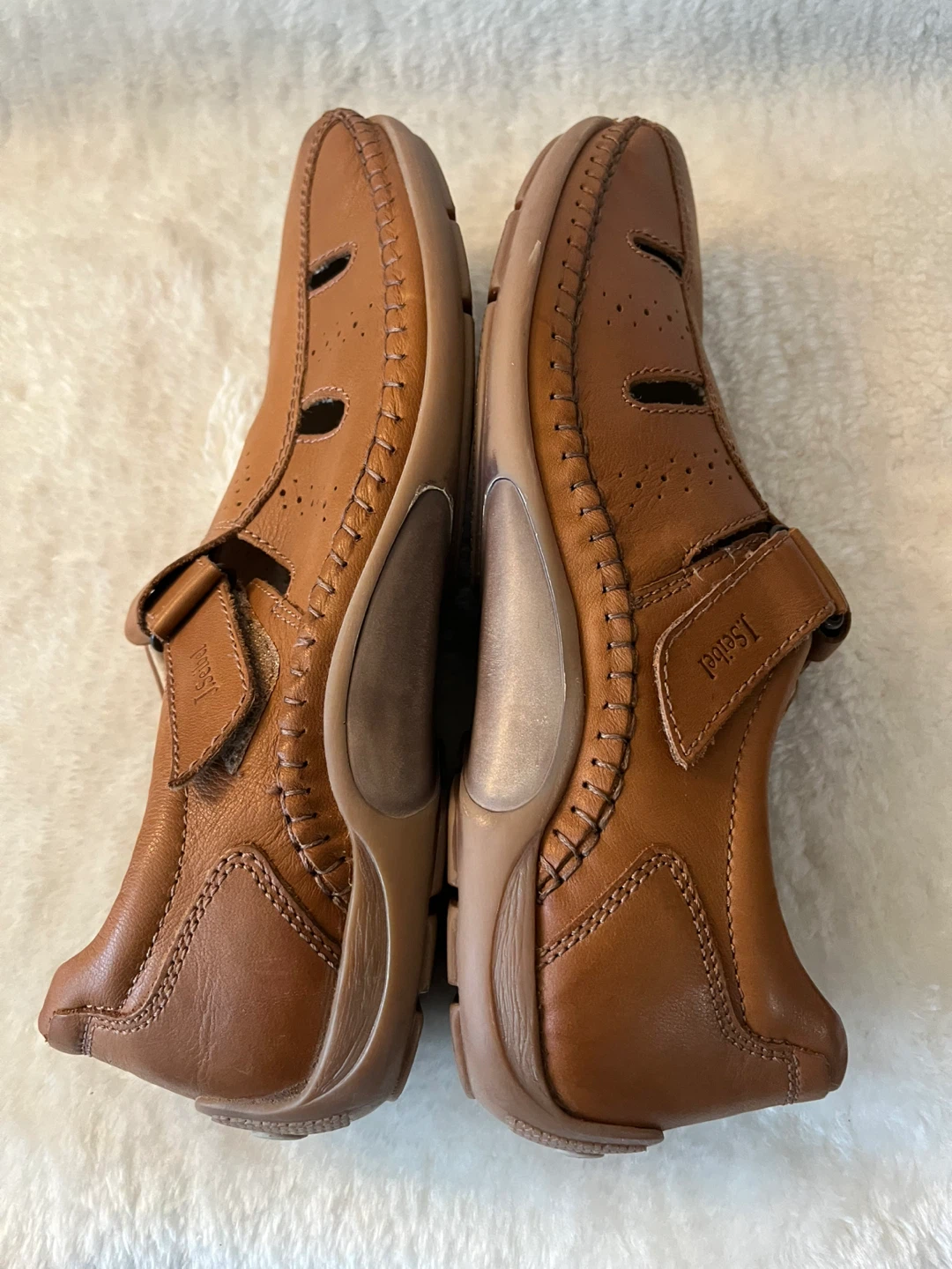 Josef Seibel Men's Brown Leather Sandals Size 11 - photo 4