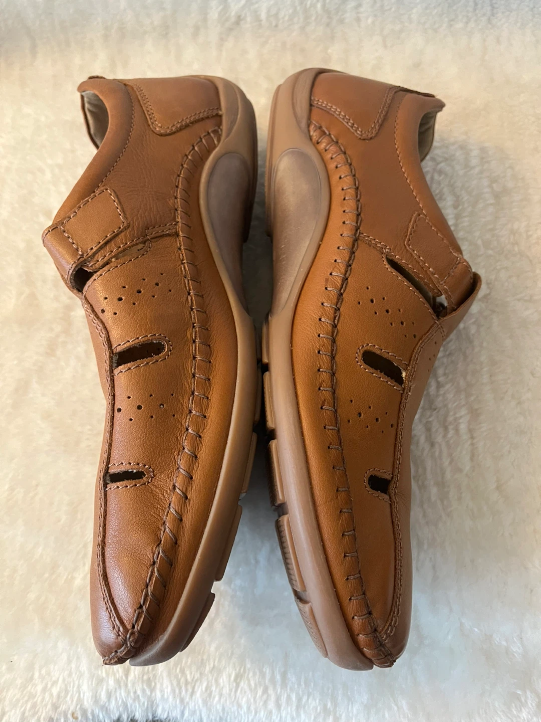 Josef Seibel Men's Brown Leather Sandals Size 11 - photo 5