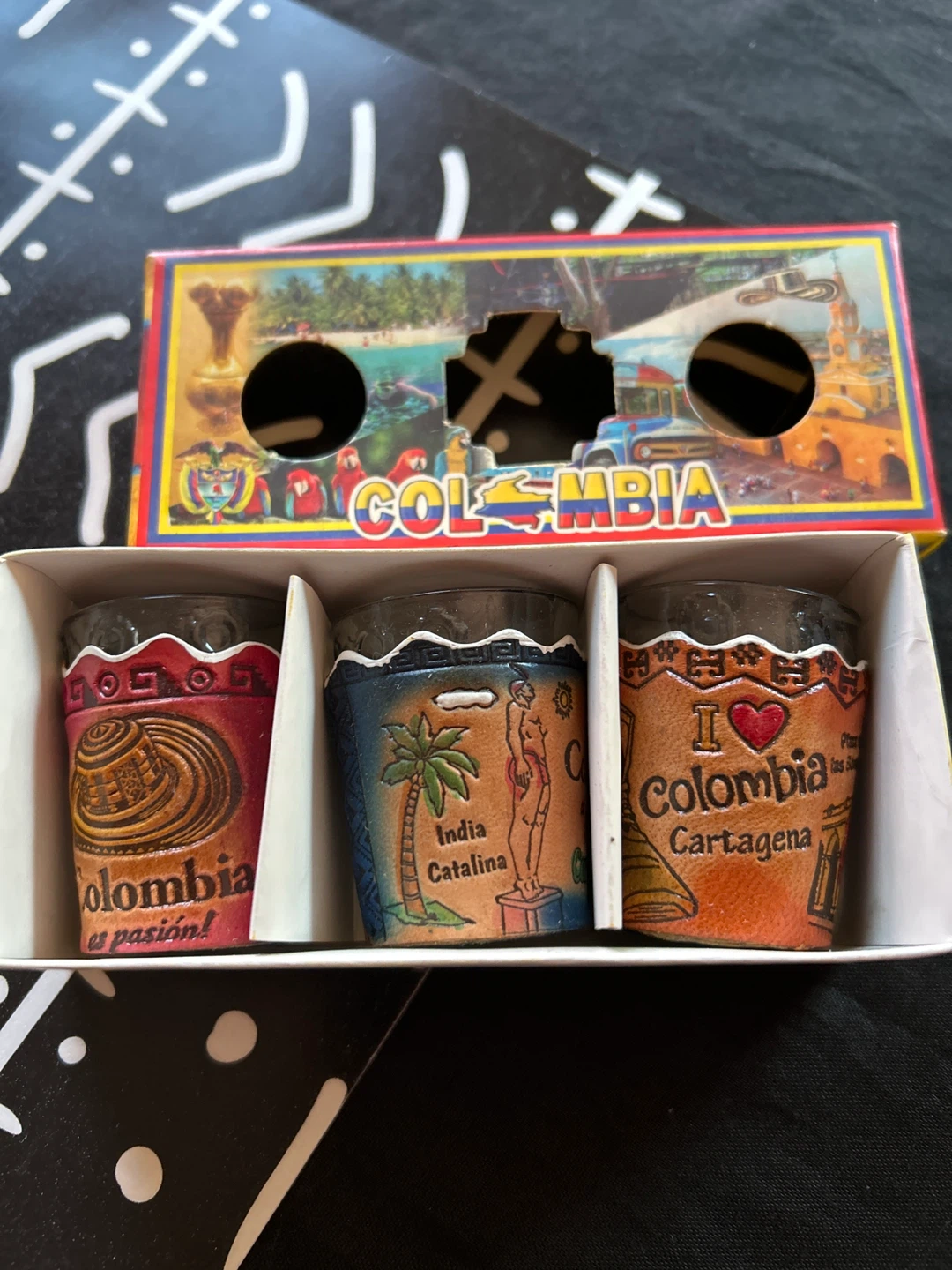 Set of 3 Colombian Shot Glasses - photo 2