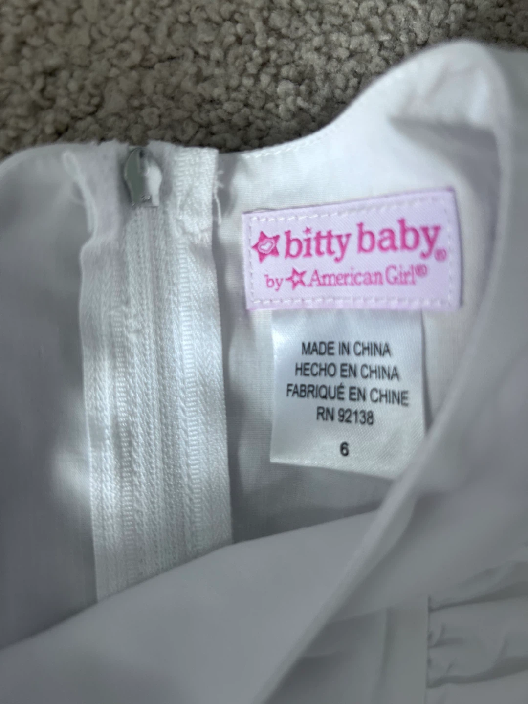 Bitty Baby by American Girl Dress Size 6 - photo 2