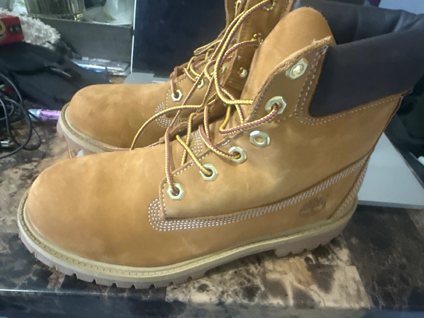 Timberland Classic Wheat Nubuck Boots - Size 8M