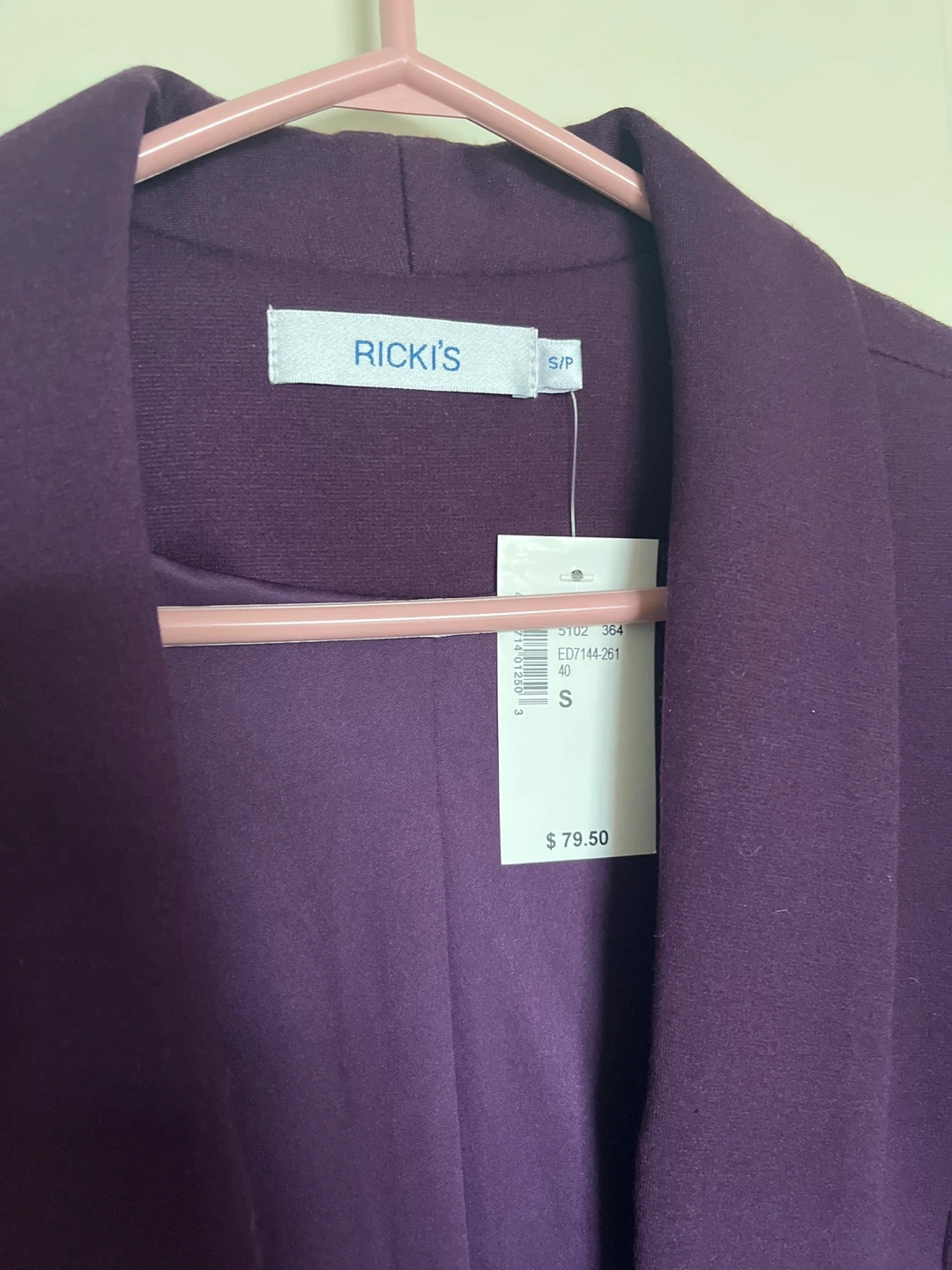 Ricki's Purple Blazer Jacket Size S - photo 2
