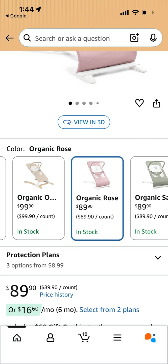 Baby bouncer ( organic rose color ) - photo 4
