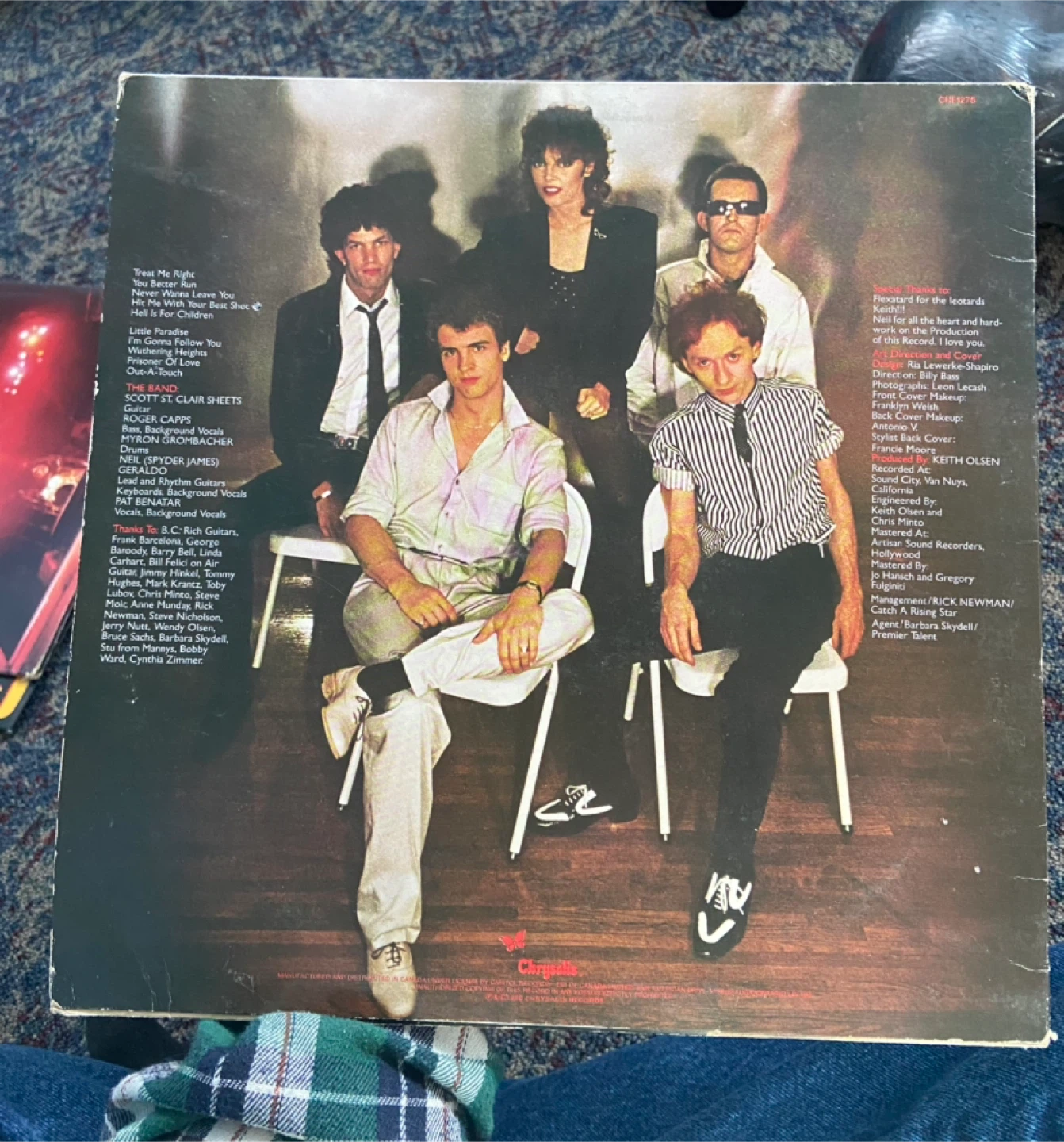 Pat Benatar Crimes of Passion Vinyl Record - photo 3