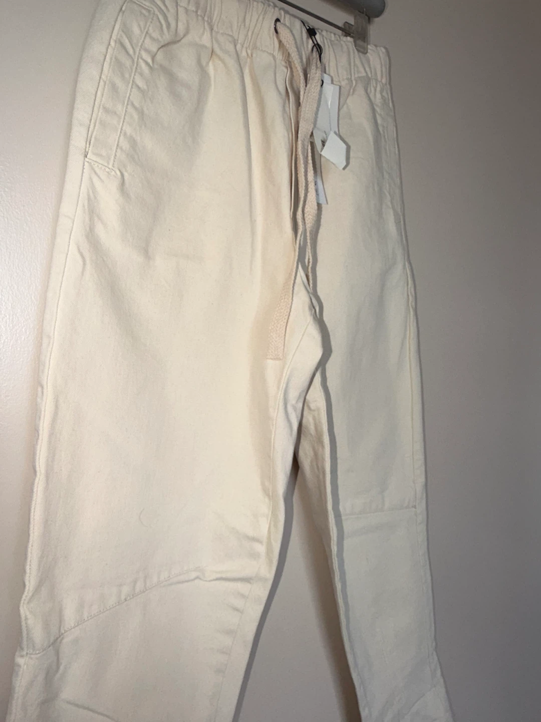 Cream Relaxed Fit  Barrel jeans - photo 2