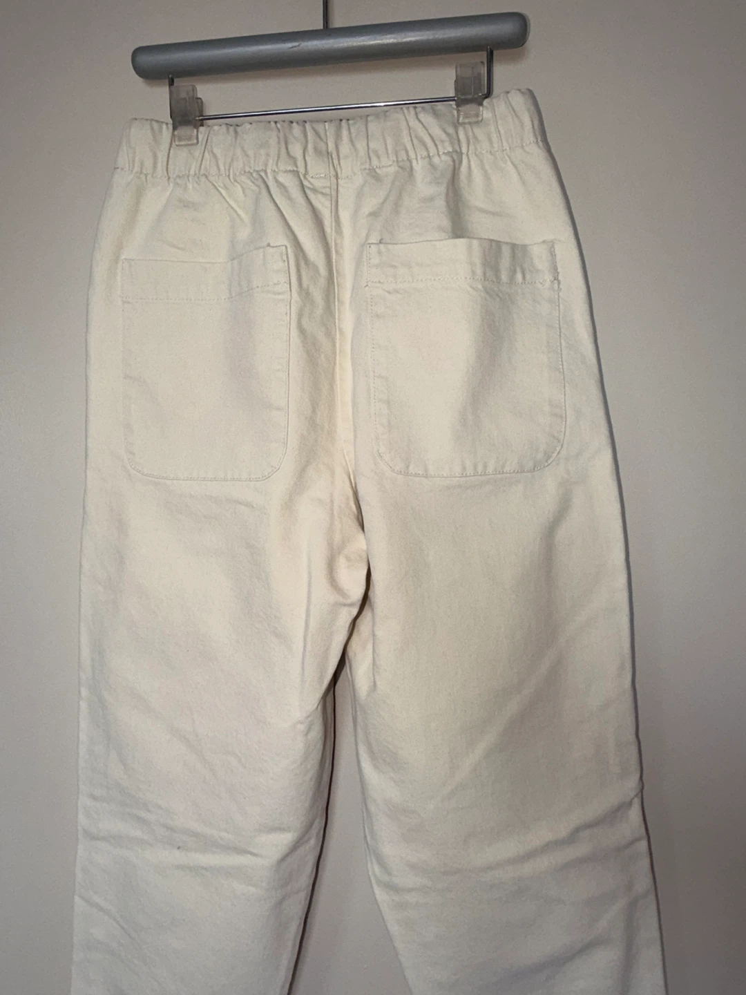 Cream Relaxed Fit  Barrel jeans - photo 3