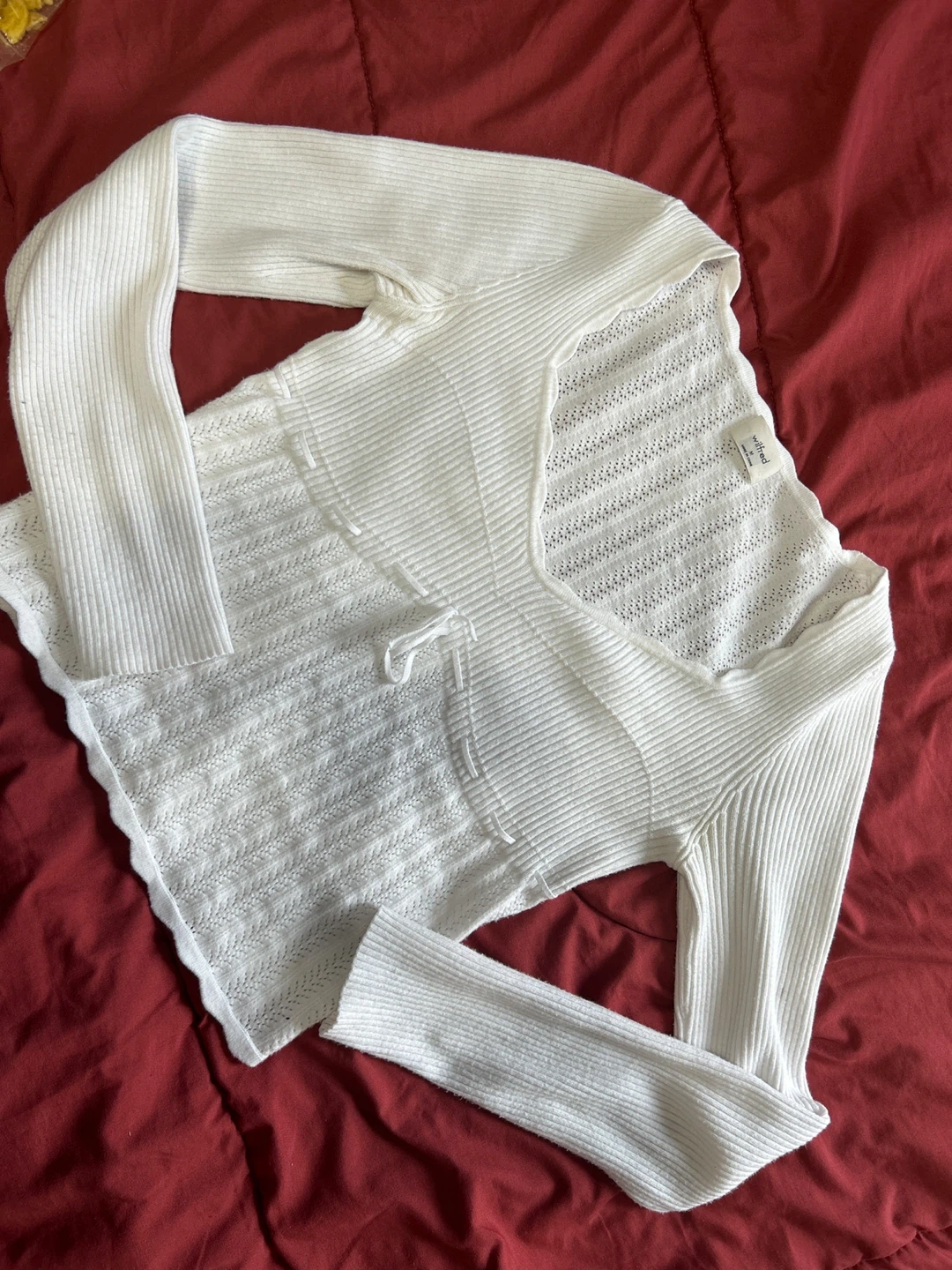 Wilfred White Knit Top