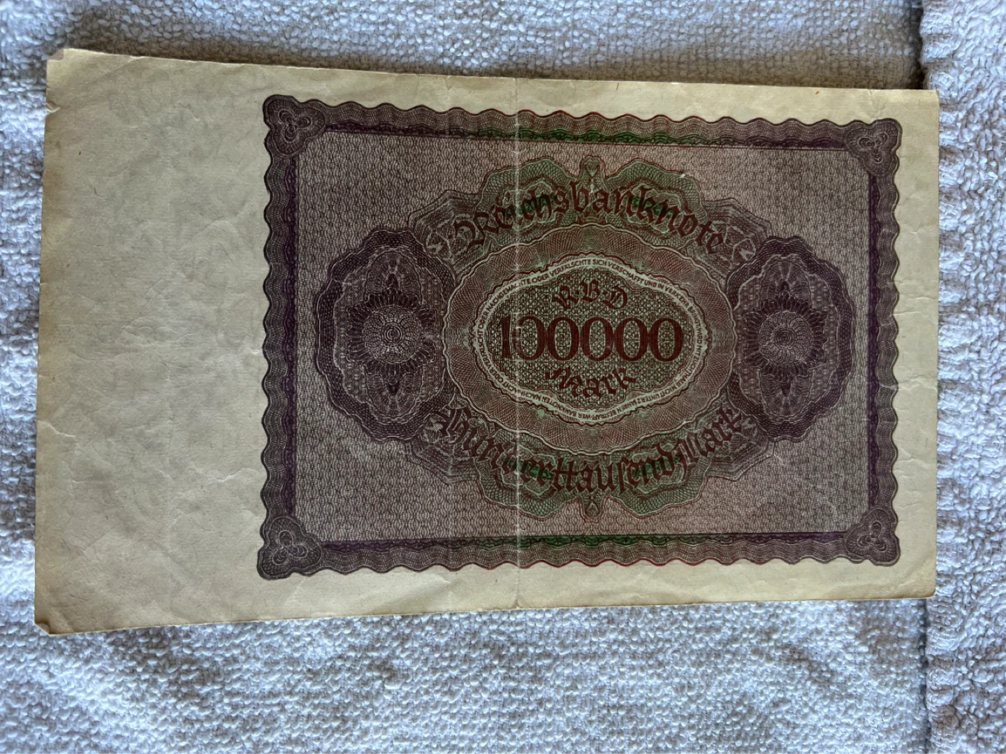 1923 German 100000 Mark - photo 2