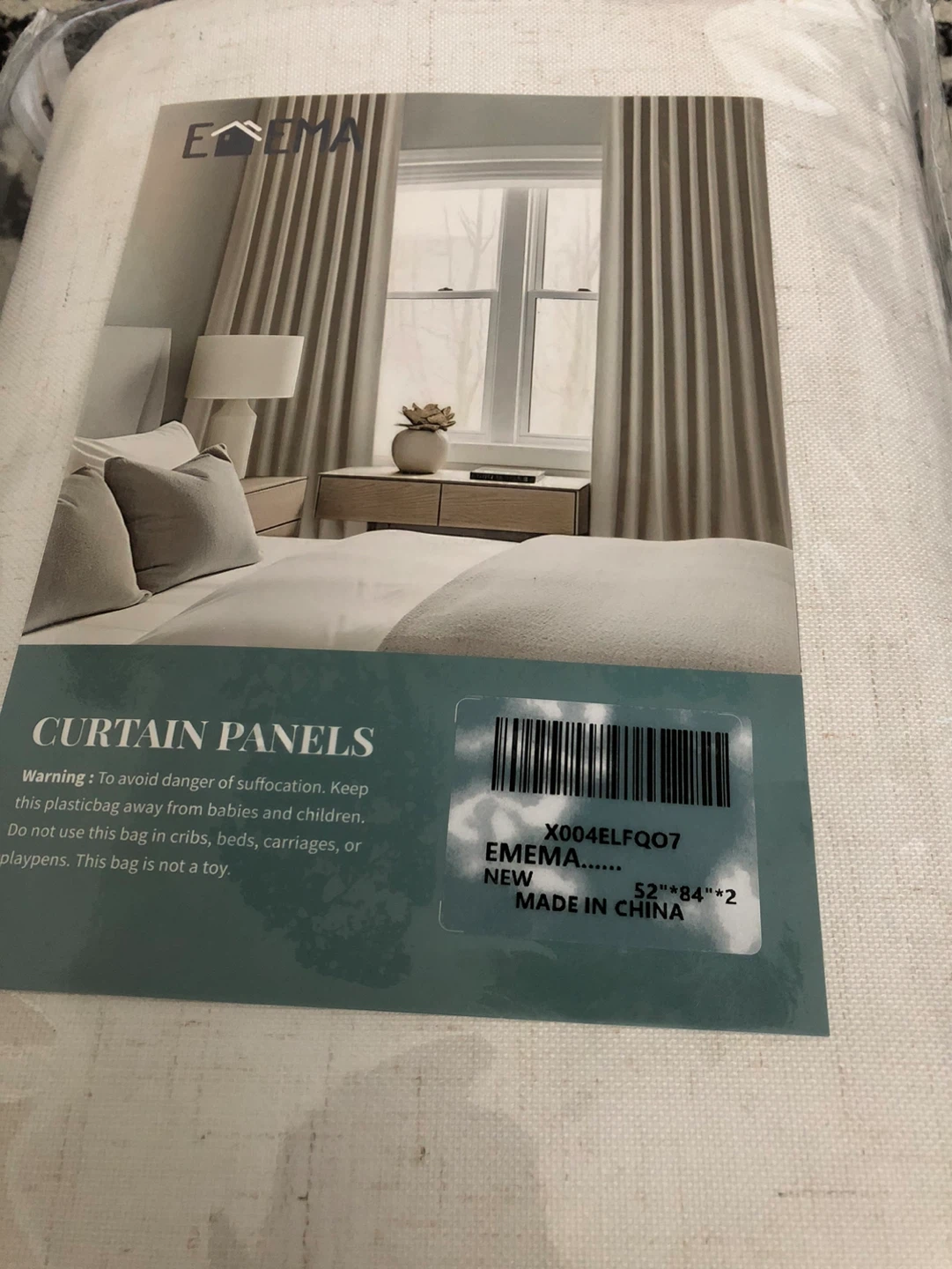 EMEMA Curtain Panels - 52"x84" (Set of 2)