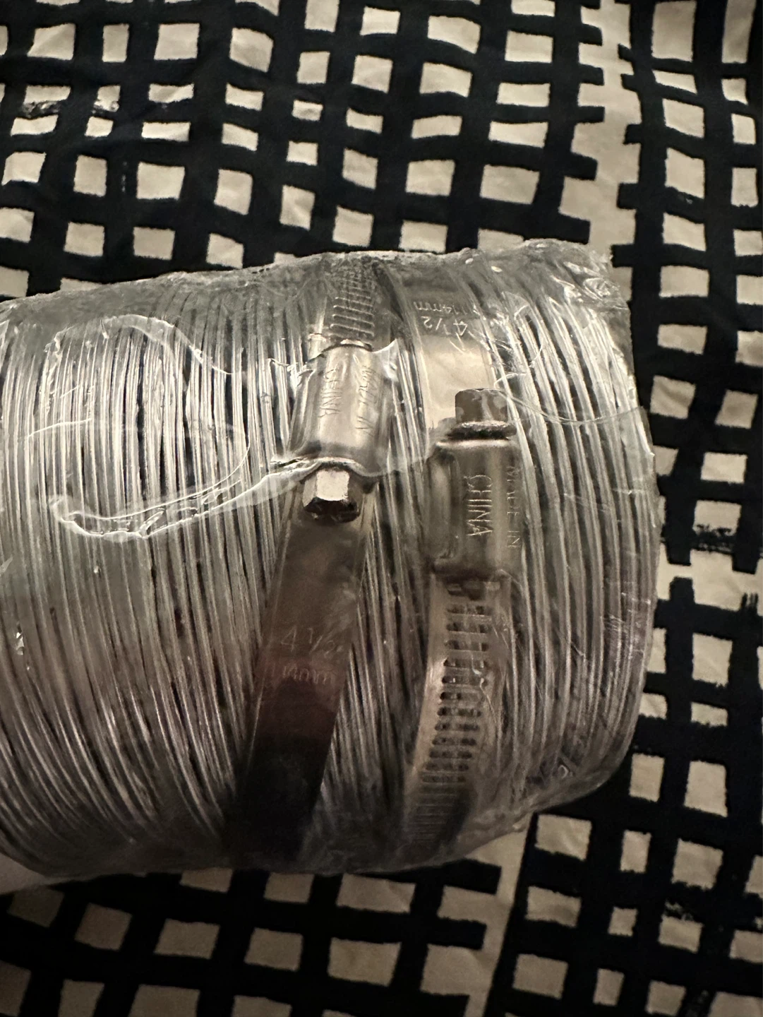 DEFLECTO Dryer Vent Hose 4”x96” + 2 clamps