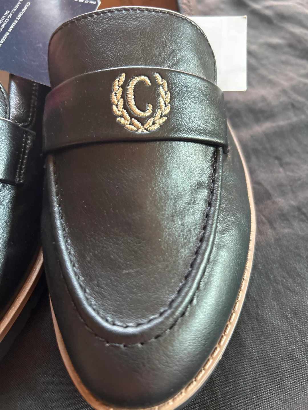 Chaps Black Loafer Mules Women's Shoes - photo 2