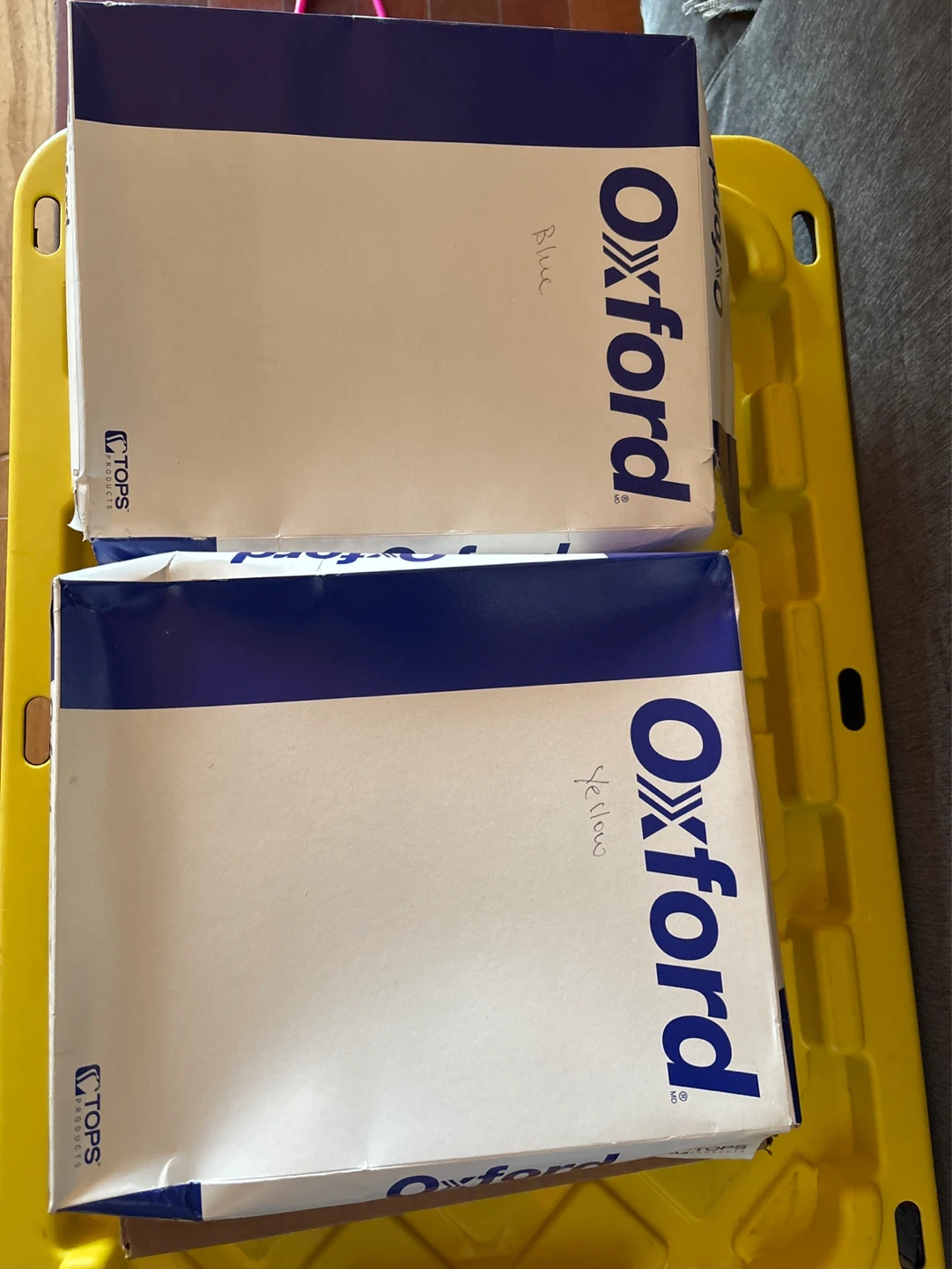 Oxford Blue and Yellow Folders (2 Pack)