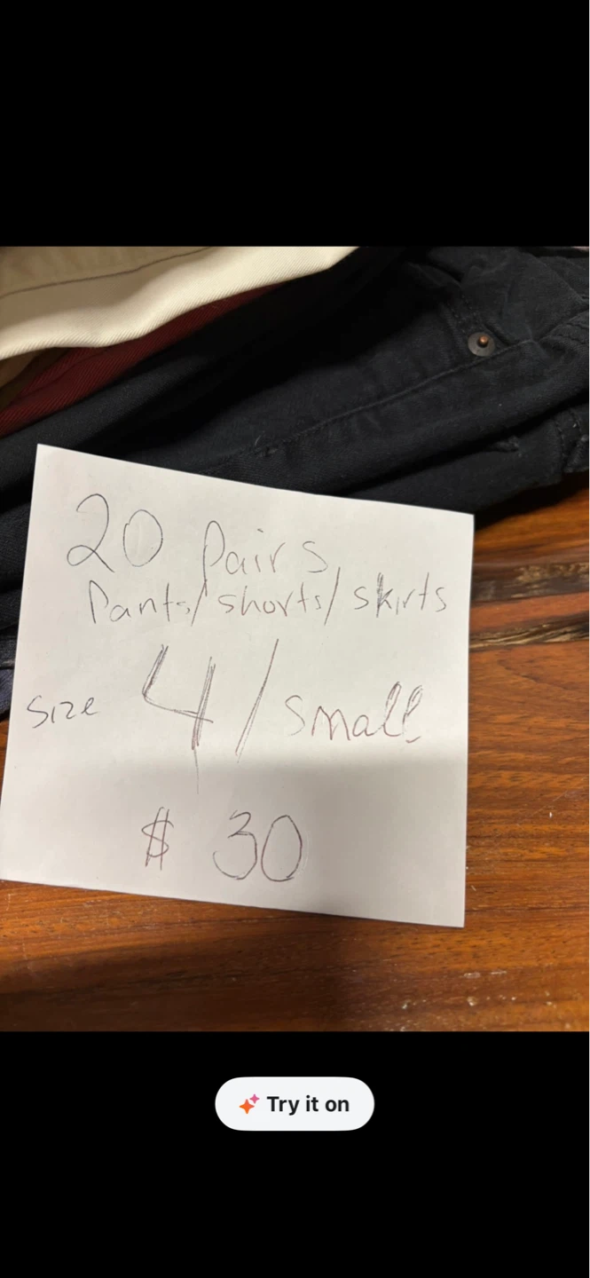 Lot of 20 Pairs Pants/Shorts/Skirts - Size 4/Small - photo 5