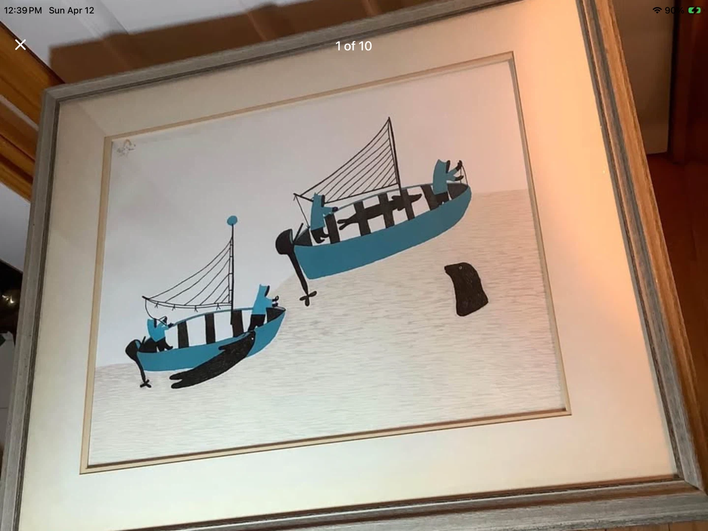 Inuit Artist Lucy Qinnuayuak’s Ltd Ed Lithograph Dorset 1980🐞