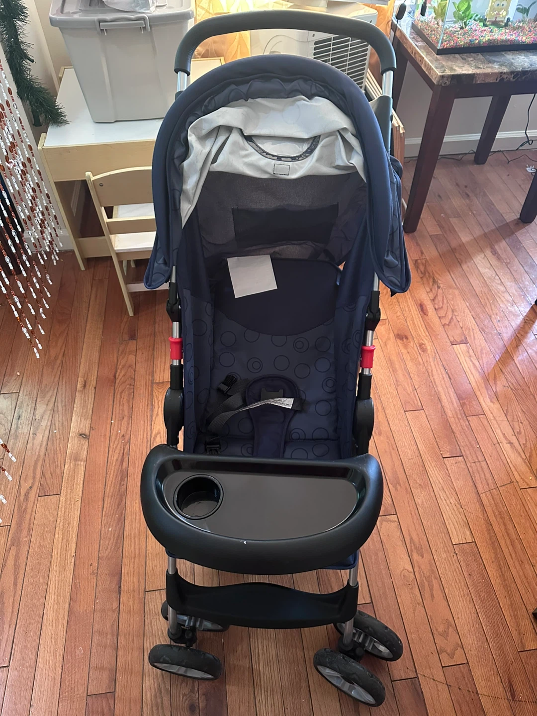 Navy Blue Baby Stroller with Tray - photo 2