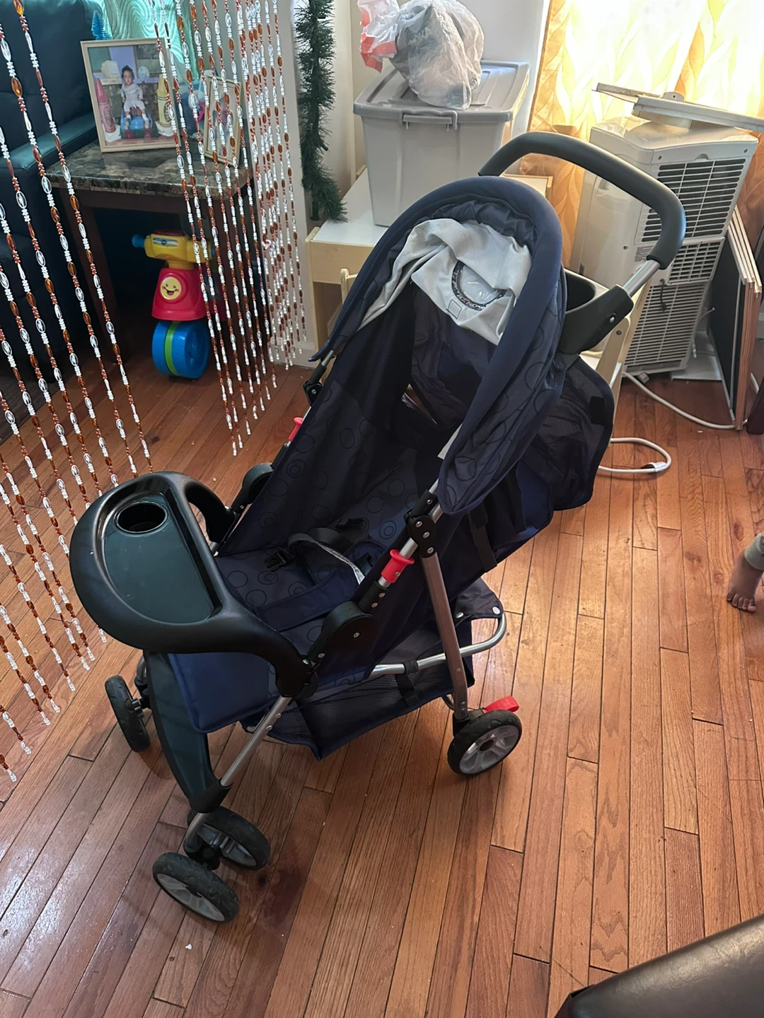 Navy Blue Baby Stroller with Tray - photo 3