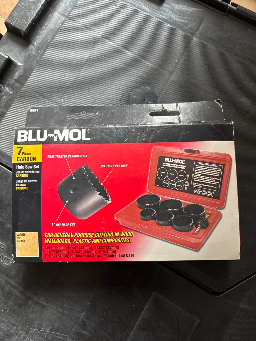 BLU-MOL 7 Piece Carbon Hole Saw Set - photo 2