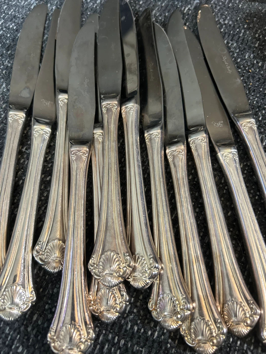Set of 12 Stainless Steel Table Knives