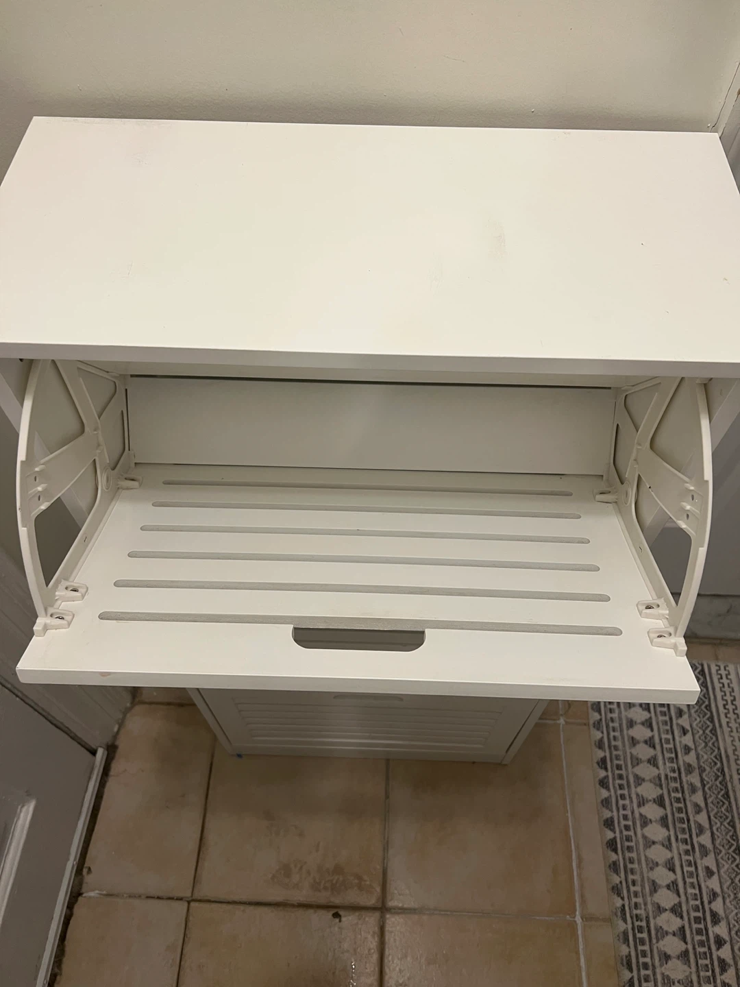 White 3-Tier Shoe Cabinet Storage Organizer - photo 2