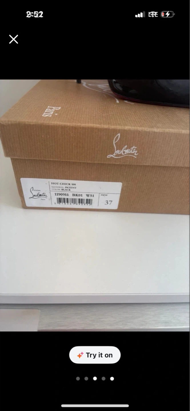 Christian Louboutin Hot Chick.Black Patent Leather Size 37 - photo 5