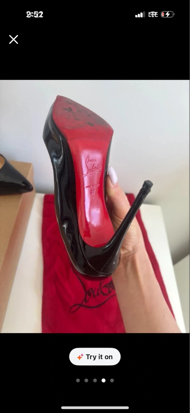 Christian Louboutin Hot Chick.Black Patent Leather Size 37 - photo 4