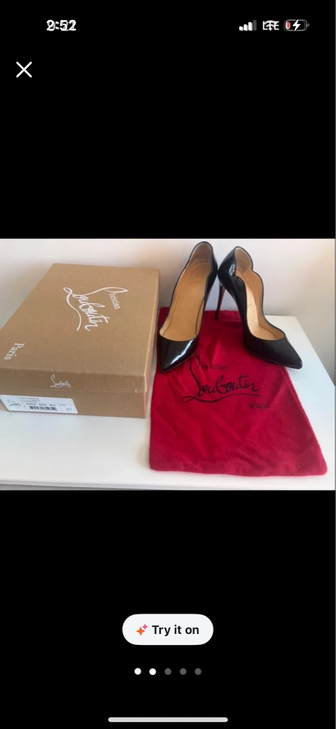 Christian Louboutin Hot Chick.Black Patent Leather Size 37 - photo 2