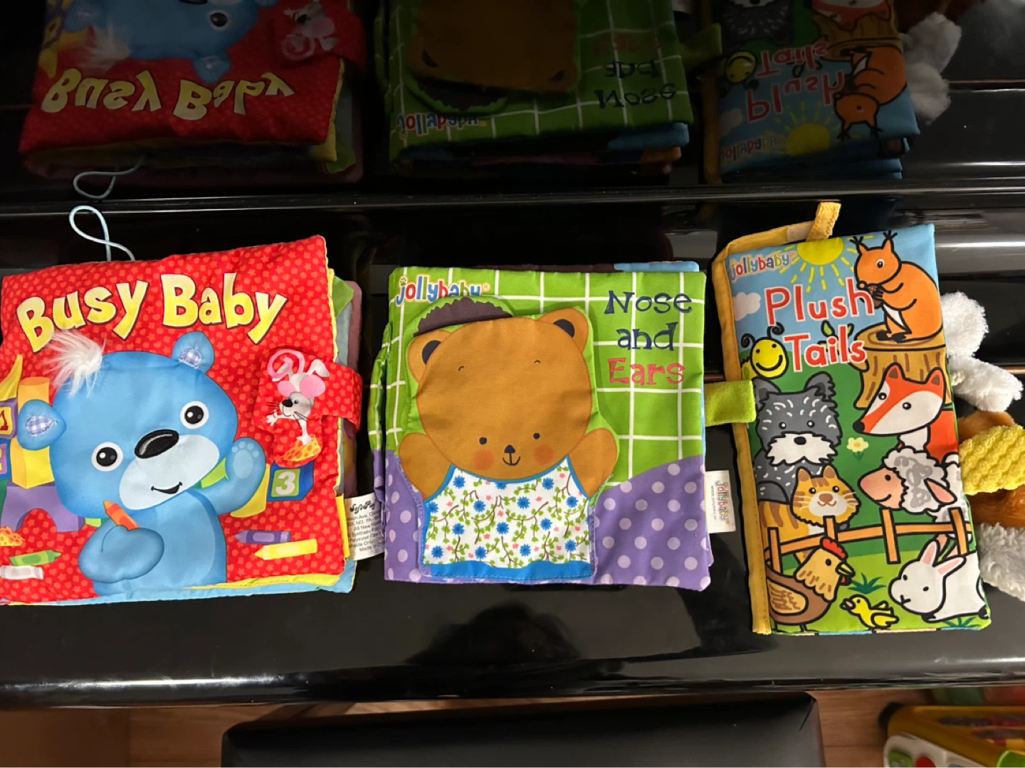 JollyBaby Busy Baby Fabric Book Set