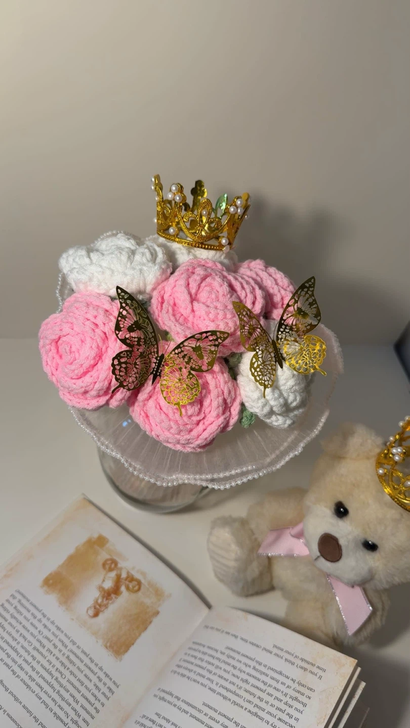 Crocheted flowers for Mother’s Day