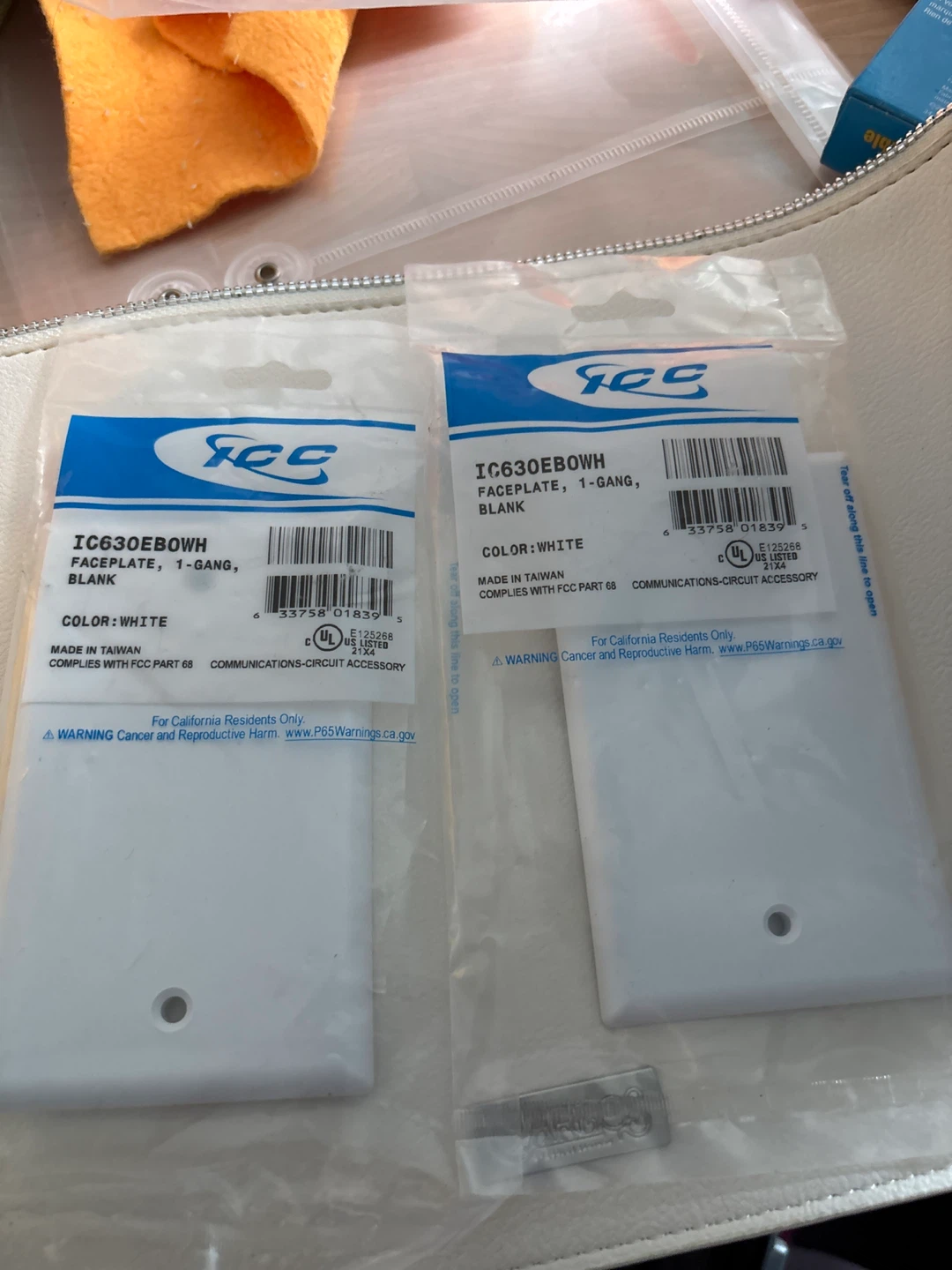 FCC IC630EBOWH Faceplates (2-Pack)