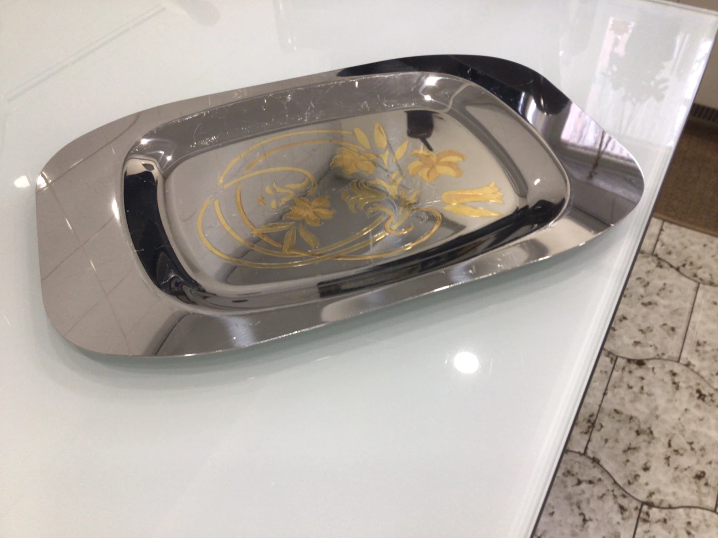 Vero Stainless Steel Serving Tray - photo 3