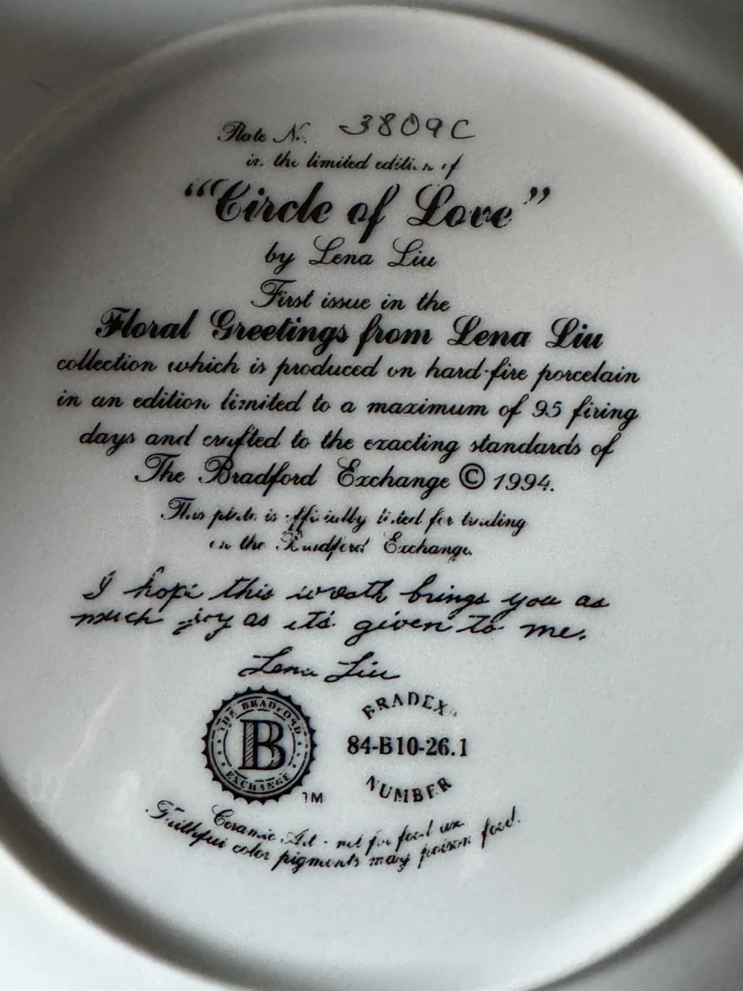W.S. George "Sitting Softly" Plate by Cyndi Callog - photo 2