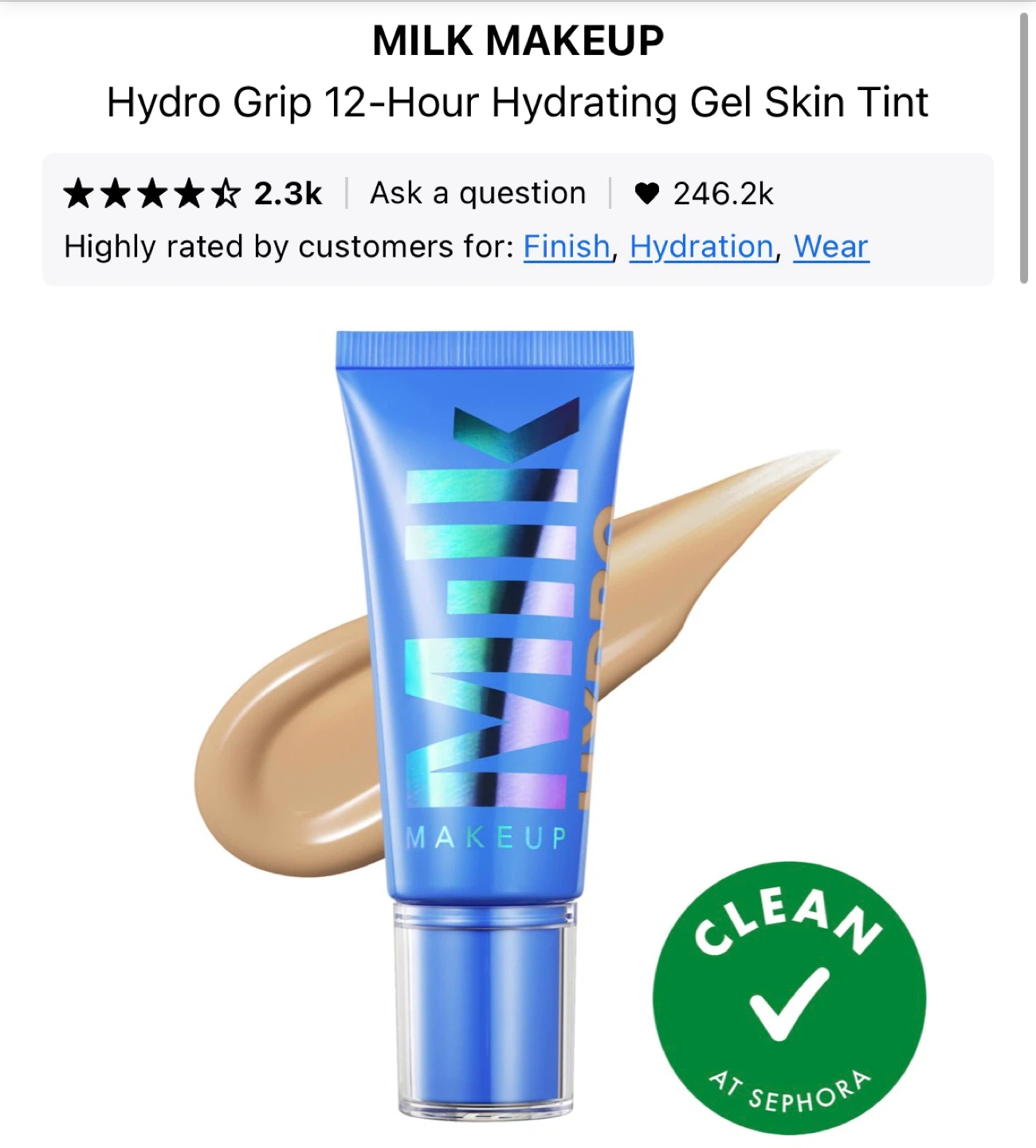 Milk makeup skin tint in shade 5