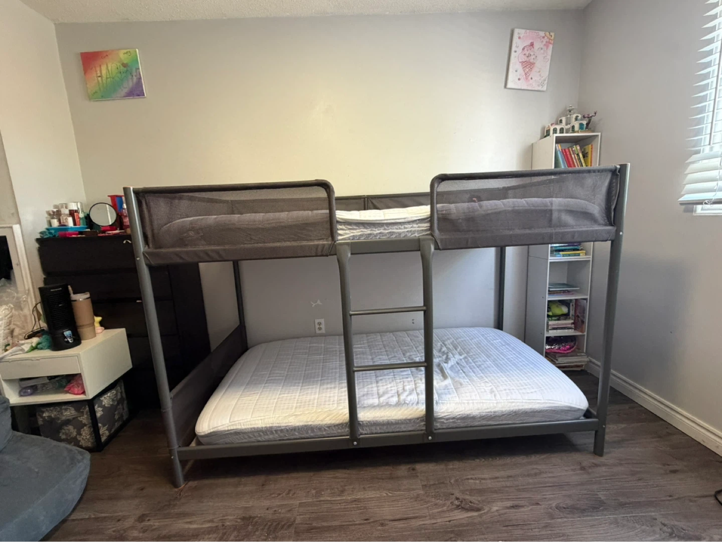 Grey Metal Bunk Bed