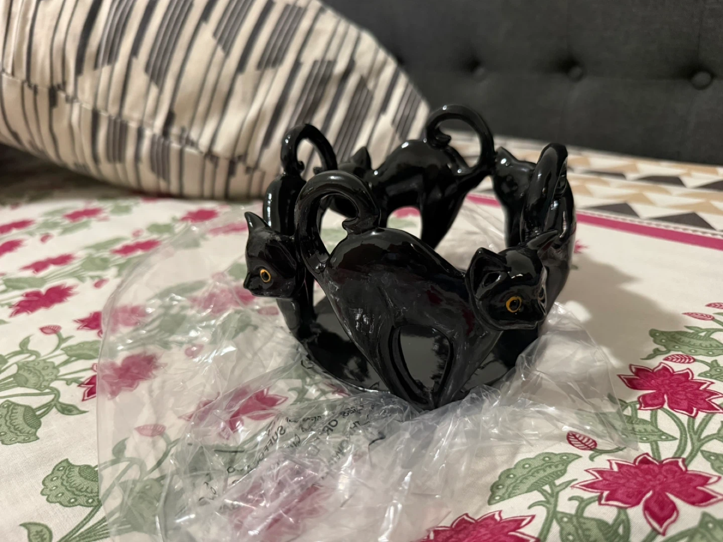 Black Cat Candle Holder - photo 2
