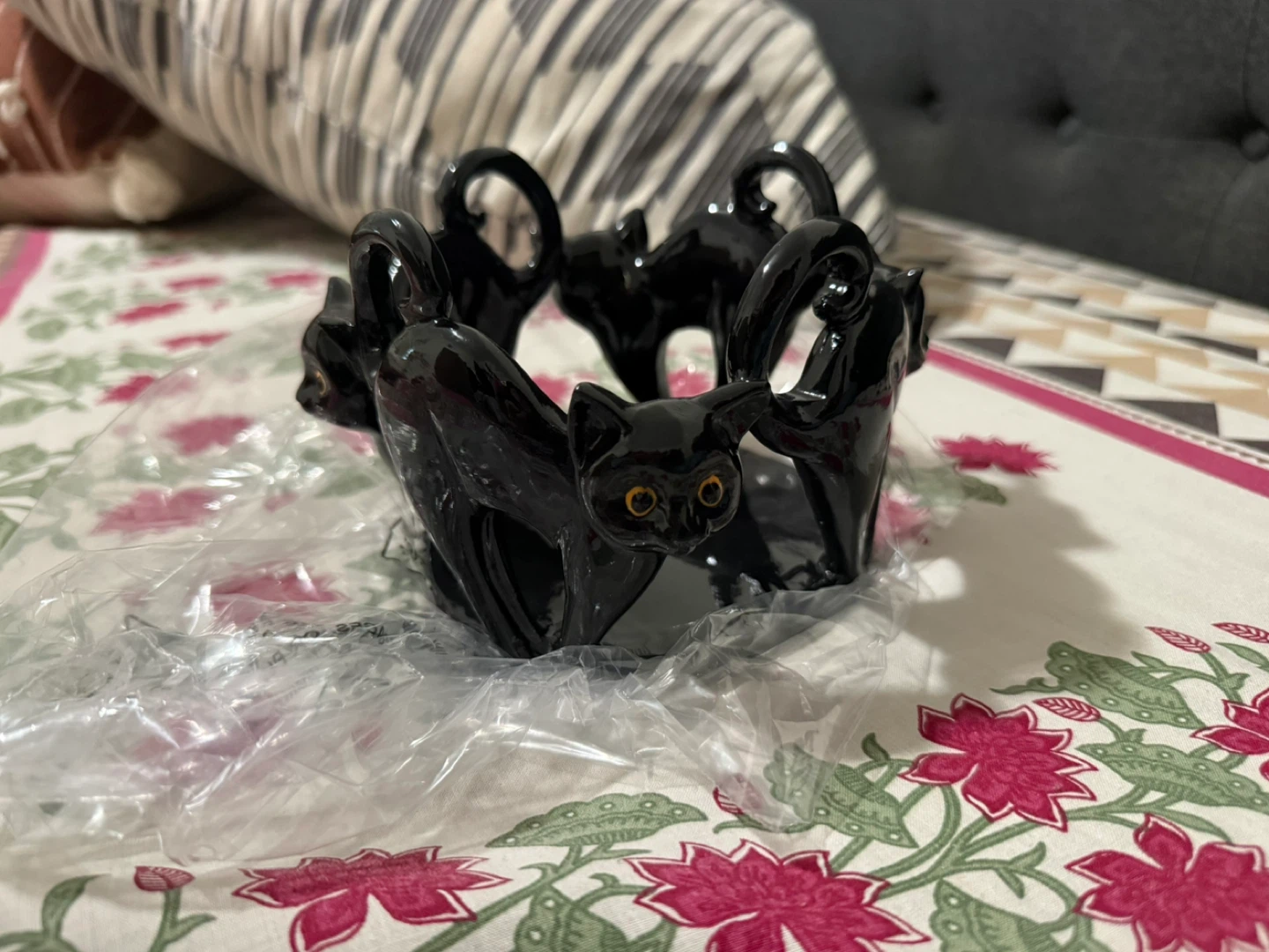 Black Cat Candle Holder - photo 3