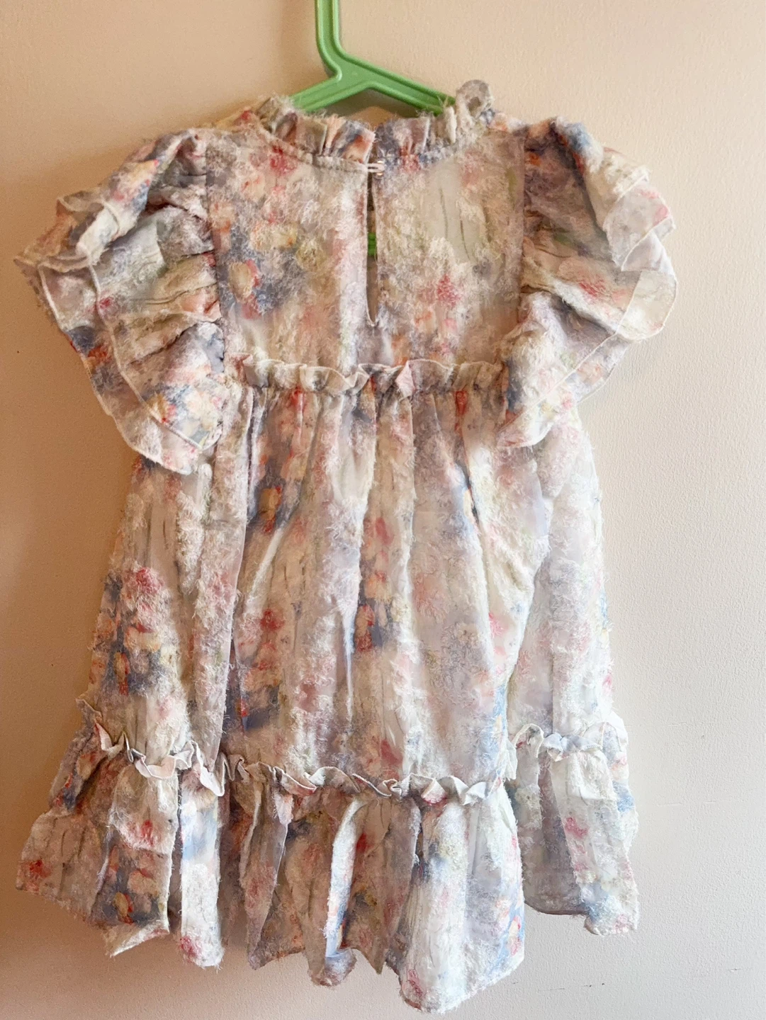 Girls Floral Print Dress and Sun Hat Set size 7/8T - photo 2