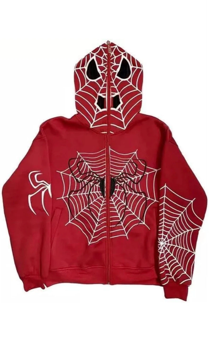 Spiderweb Zip-Up Hoodie - photo 2
