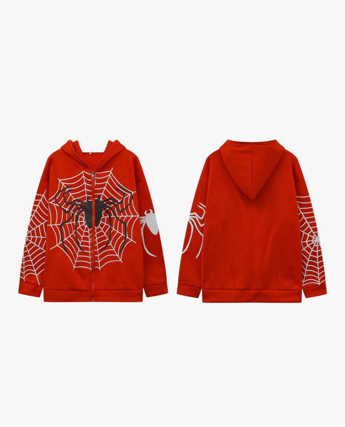 Spiderweb Zip-Up Hoodie - photo 3
