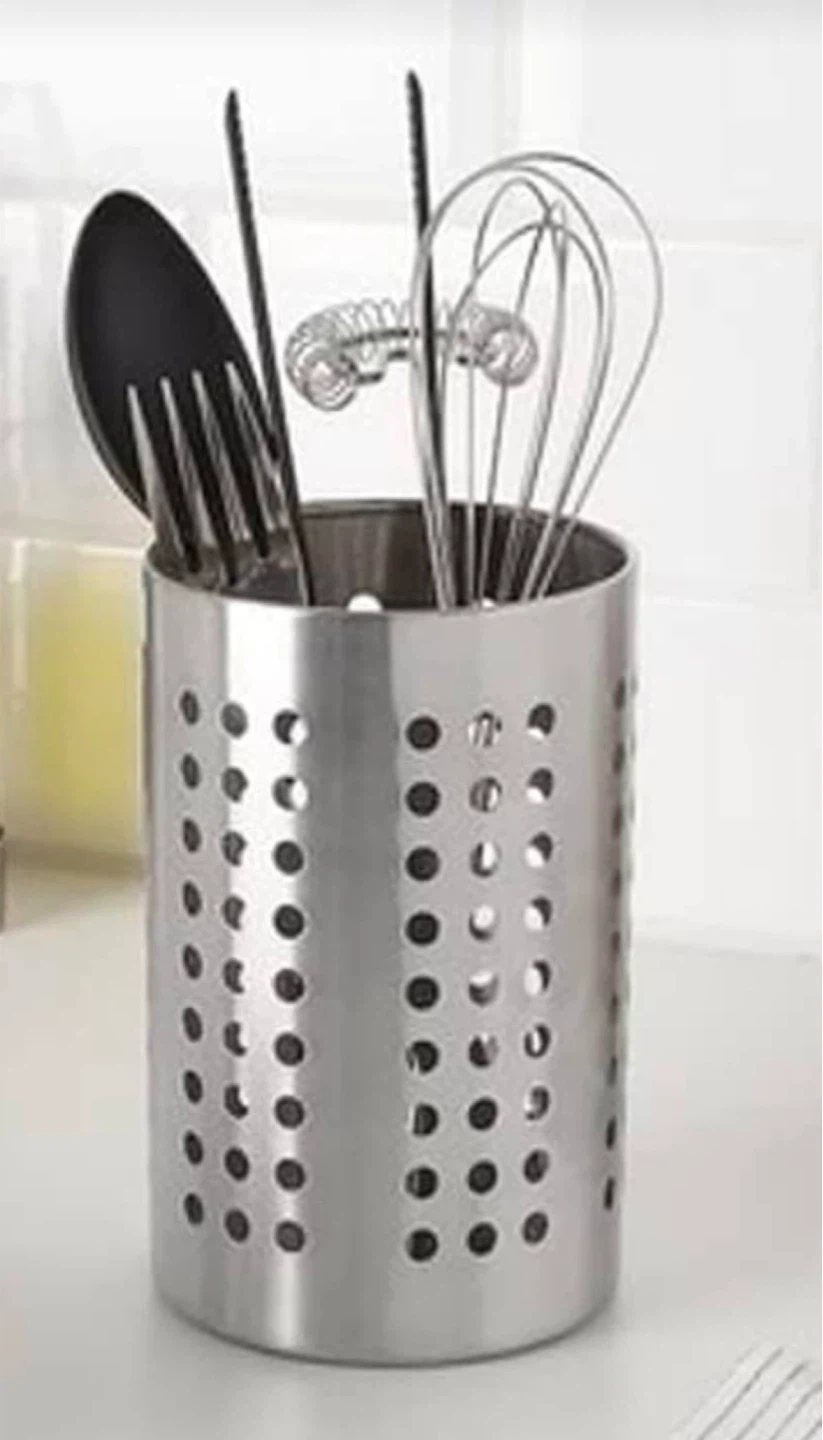 🌱 A Pair of IKEA Stainless Steel Utensil Holders - photo 4